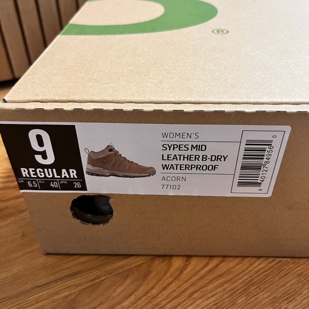 Oboz Women's Sypes Mid Leather B-Dry Waterproof Hiking Boot Women's 9 - Acorn - Picture 12 of 13